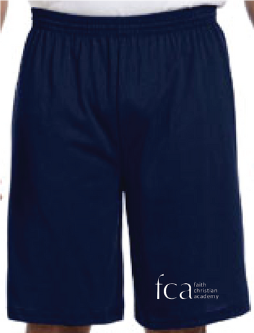 FCA Long Length Gym Shorts 9" inseam